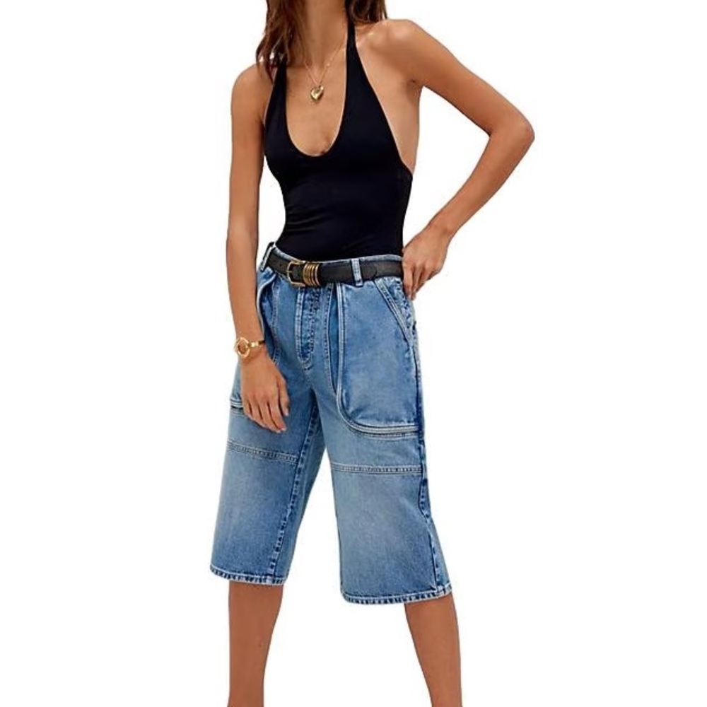 We The Free Havasu Slouchy Cropped Jeans in Tahoe Size 30 NWT - Picture 2 of 4